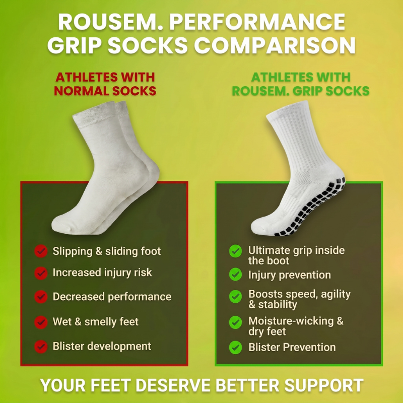 4x Pairs of Plain Grip Socks (White)