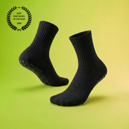 Plain Grip Socks (Black)