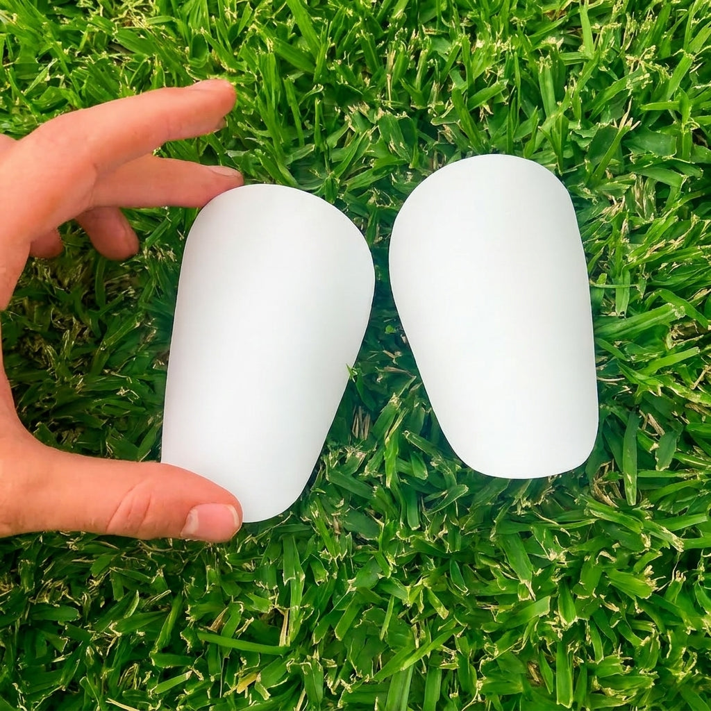 White Mini Shin Pads